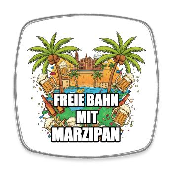 Bier Spruch - Viereckiger Kühlschrankmagnet - Weiß - Vorne