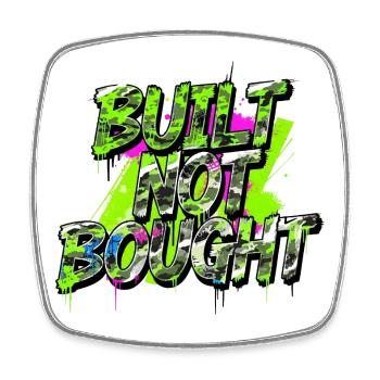 Built Not Bought Tuning Street Camouflage Style - Viereckiger Kühlschrankmagnet - Weiß - Vorne