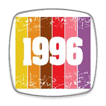1996 - Square fridge magnet - white - Front