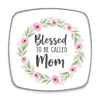 Glücklich Mama Zu Sein Mama Geschenk - Viereckiger Kühlschrankmagnet - Weiß - Vorne