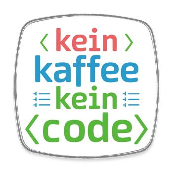 Kein Kaffee Kein Code Programmierer Informatiker - Viereckiger Kühlschrankmagnet - Weiß - Vorne
