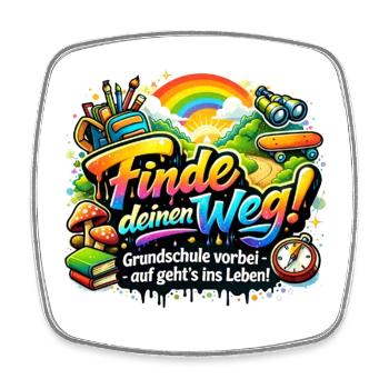Find Your Way – Primary School - Square fridge magnet - white - Front