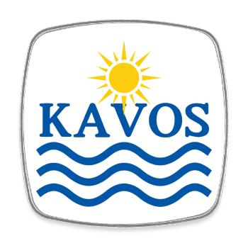 Vagues côtières de KAVOS - Magnet carré - blanc - Devant
