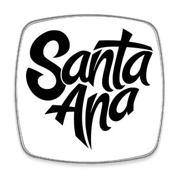 Faute de frappe cardiaque à Santa Ana, Californie - Magnet carré - blanc - Devant