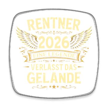 Pension Gift Man Retraite retraite 2026 Drôle - Magnet carré - blanc - Devant