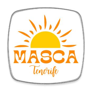 MASCA Tenerife Lever du soleil - Magnet carré - blanc - Devant