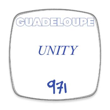 Guadeloupe - Magnet carré - blanc - Devant