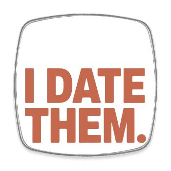 I Don't Make Mistakes I Date Them Ex Boyfriend Dating - Square fridge magnet - white - Front