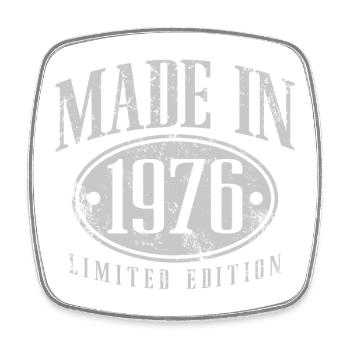 Made in 1976 Vintage Vintage Birthday Gift - Square fridge magnet - white - Front