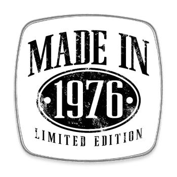 Made in 1976 Vintage Vintage Birthday Gift - Square fridge magnet - white - Front