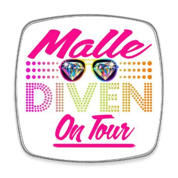 Mallorca, Tour,  Mädels - Viereckiger Kühlschrankmagnet - Weiß - Vorne