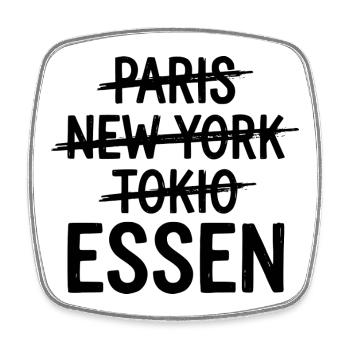 Essen Ruhrpott, Ruhrgebiet City Shirt, hoodie, Mug - Viereckiger Kühlschrankmagnet - Weiß - Vorne