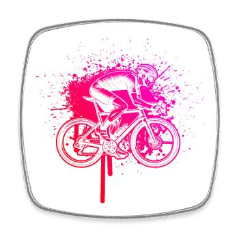 Geschenkidee für einen Roadbike mit Roadbike - Viereckiger Kühlschrankmagnet - Weiß - Vorne