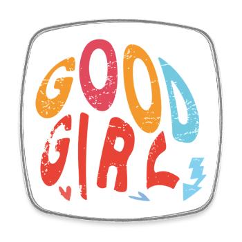 Good Girl - Square fridge magnet - white - Front