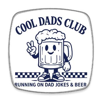 Chemise drôle de papa, blagues de papa et cadeau de bière - Magnet carré - blanc - Devant