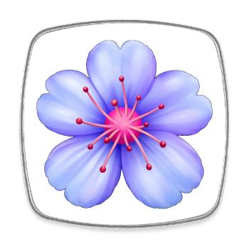 blomma_merch - Viereckiger Kühlschrankmagnet - Weiß - Vorne