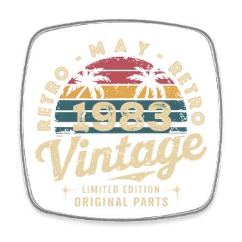 Mai 1983 : L'Original Mai 1983 - Édition Classique - Magnet carré - blanc - Devant