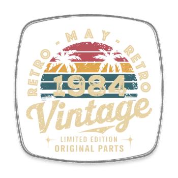 Mai 1984 : L'Original Mai 1984 - Édition Classique - Magnet carré - blanc - Devant