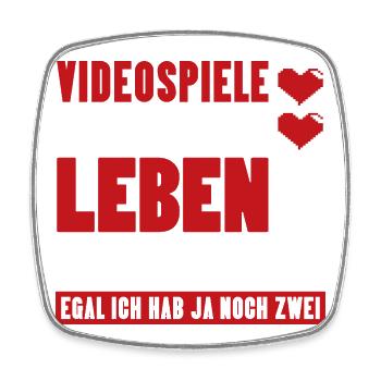 Videospiele haben mein Leben zerstört Gamer - Viereckiger Kühlschrankmagnet - Weiß - Vorne