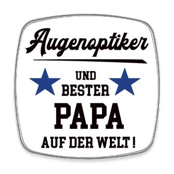 Augenoptiker Bester Papa Vatertag Geburtstag - Viereckiger Kühlschrankmagnet - Weiß - Vorne