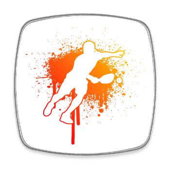 Pickleball trainer design for pickleball sports fans - Square fridge magnet - white - Front