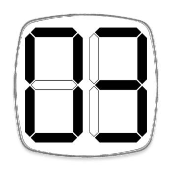 NUMMER 03 Null Drei Geburtstag Geschenk Digital - Viereckiger Kühlschrankmagnet - Weiß - Vorne