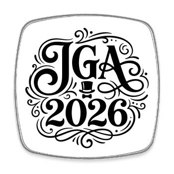 Jga 2026 Bachelor Party - Square fridge magnet - white - Front