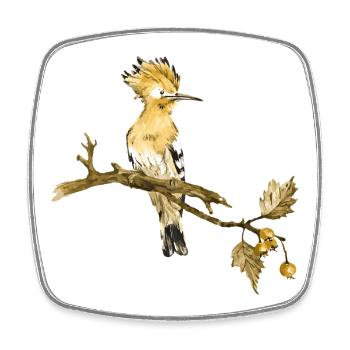 Colorful bird - Square fridge magnet - white - Front