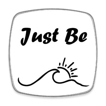 Just pray - Square fridge magnet - white - Front