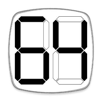 NUMÉRO 64 Soixante-quatre Cadeaux Numériques - Magnet carré - blanc - Devant