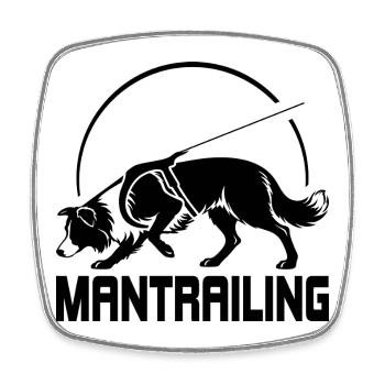Border Collie Mantrailing Hundesport Hund Wilsigns - Viereckiger Kühlschrankmagnet - Weiß - Vorne