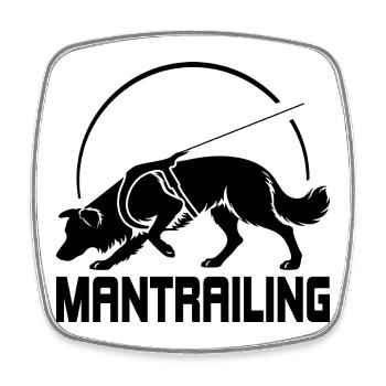 Chien de sport Border Collie Chasseur de Sport Sauvets - Magnet carré - blanc - Devant