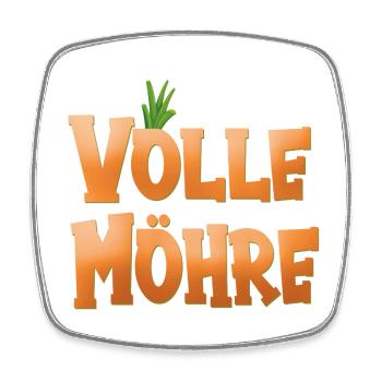Volle Möhre - Viereckiger Kühlschrankmagnet - Weiß - Vorne