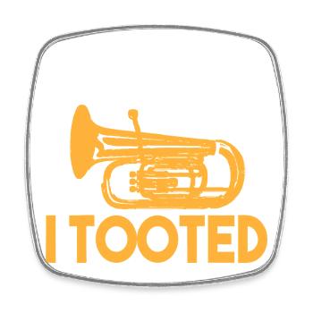 Désolé d’avoir sonné le t-shirt du Trombone - Magnet carré - blanc - Devant