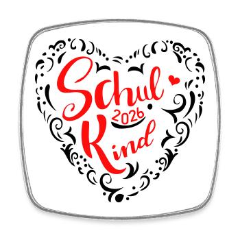 Schoolchild 2026 - Square fridge magnet - white - Front