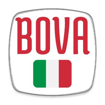 BOVA Italian Flag - Square fridge magnet - white - Front