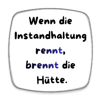 Instandhaltung T-Shirt Lustiges Geschenk Handwerk! - Viereckiger Kühlschrankmagnet - Weiß - Vorne