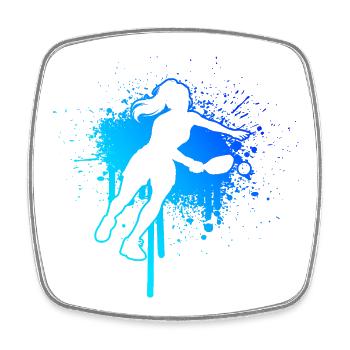 Pickleball tournament for pickleball players Fans - Square fridge magnet - white - Front