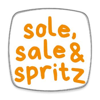 Sole Sale Spritz  - Viereckiger Kühlschrankmagnet - Weiß - Vorne