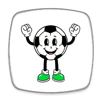Football Fan - Square fridge magnet - white - Front