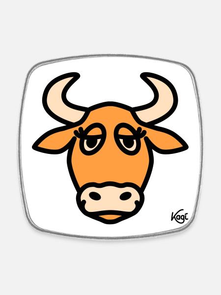 Taurus Large - Square fridge magnet - white