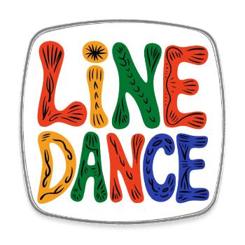 Live Dance - Viereckiger Kühlschrankmagnet - Weiß - Vorne