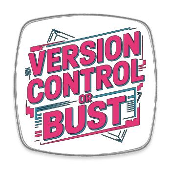 Mobile App Developer Version Control Mobile Coding - Square fridge magnet - white - Front