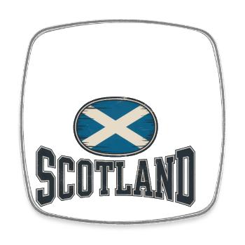 Drapeau écossais vintage - Magnet carré - blanc - Devant