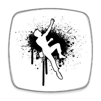 Die Bergsportlerinnen und Climbing passen zusammen - Viereckiger Kühlschrankmagnet - Weiß - Vorne