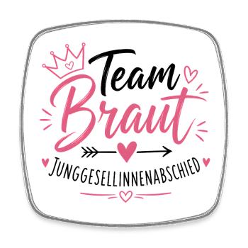 Team Braut – Junggesellinnenabschied - Viereckiger Kühlschrankmagnet - Weiß - Vorne
