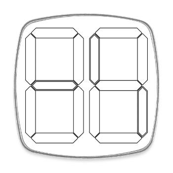 NUMBER 02 Zero Two Birthday Gift Digital - Square fridge magnet - white - Front