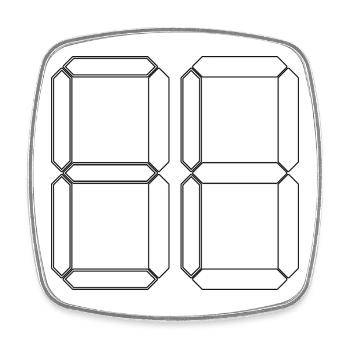 NUMÉRO 13 Treize Cadeaux d’anniversaire numériques - Magnet carré - blanc - Devant