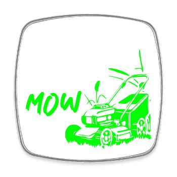 I_Am_Sexy_And_I_Mow_It - Magnet carré - blanc - Devant