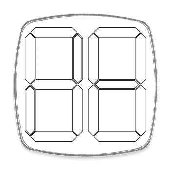 NUMÉRO 50 Cinquante Cadeaux d’anniversaire numériques - Magnet carré - blanc - Devant